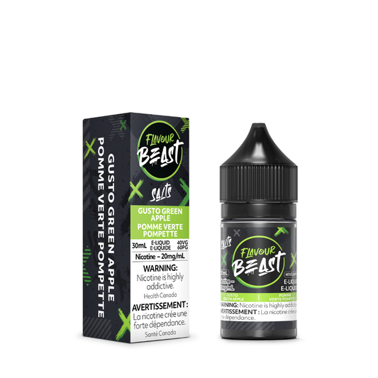 Flavour Beast Vape Juice Salt Nic - Gusto Green Apple (30mL)