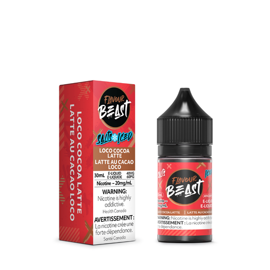 Flavour Beast Vape Juice Salt Nic - Loco Cocoa Latte Iced (30mL)