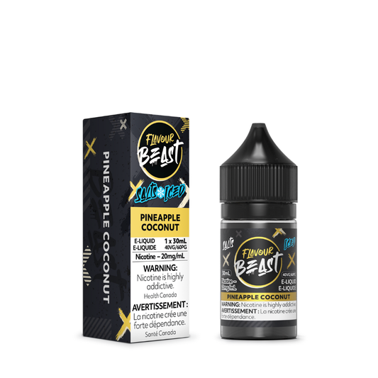 Flavour Beast Vape Juice Salt Nic - Pineapple Coconut Iced (30mL)
