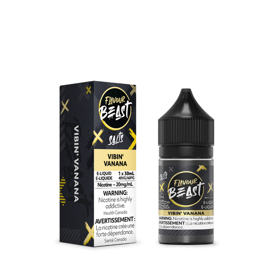 Flavour Beast Vape Juice Salt Nic - Vibin Vanana (30mL)