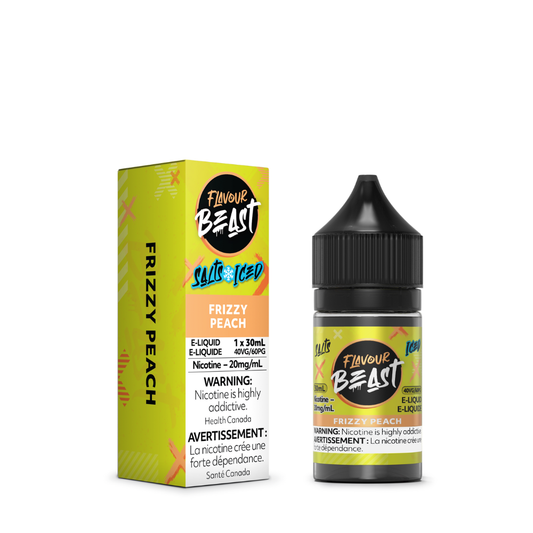 Flavour Beast Vape Juice Salt Nic - Frizzy Peach Iced (30mL)
