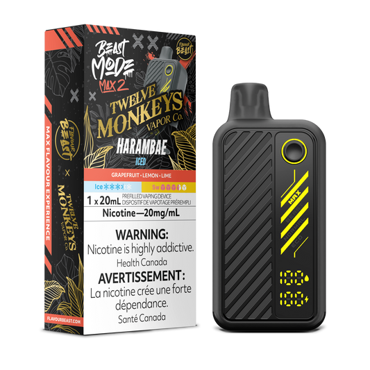Flavour Beast Beast Mode Disposable Vape -Harambae Iced