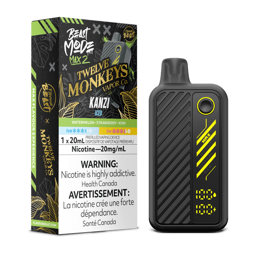 Flavour Beast Beast Mode Twelve Monkeys Disposable Vape -Kanzi Iced