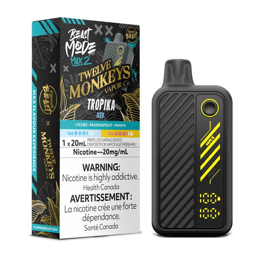 Flavour Beast Beast Mode Twelve Monkeys Disposable Vape -Tropika Iced