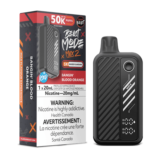 Bangin Blood Orange - Flavour Beast Beast Mode Max 2 50K Disposable Vape (20mL)