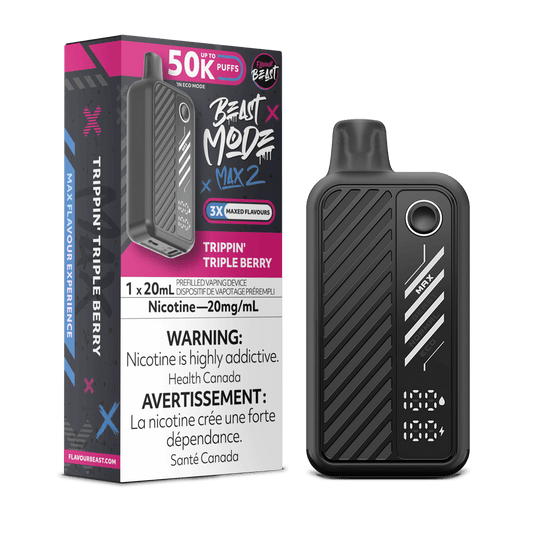 Trippin Triple Berry - Flavour Beast Beast Mode Max 2 50K Disposable Vape (20mL)