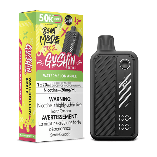 Watermelon Apple Gushin - Flavour Beast Beast Mode Max 50K Disposable Vape