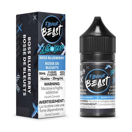Flavour Beast Vape Juice Salt Nic - Boss Blueberry (30mL)