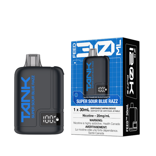 Super Sour Blue Razz  -FEED Tank 120k Disposable vape