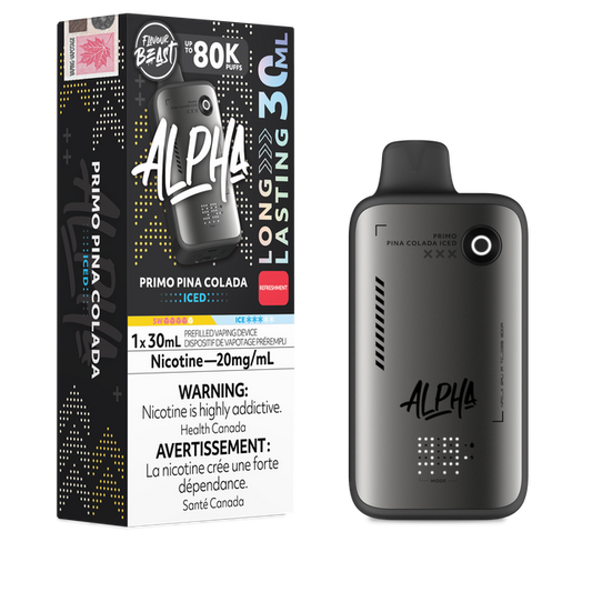Flavour Beast Alpha Disposable vape 30ml (80k puffs) - Primo Pina Colada Iced