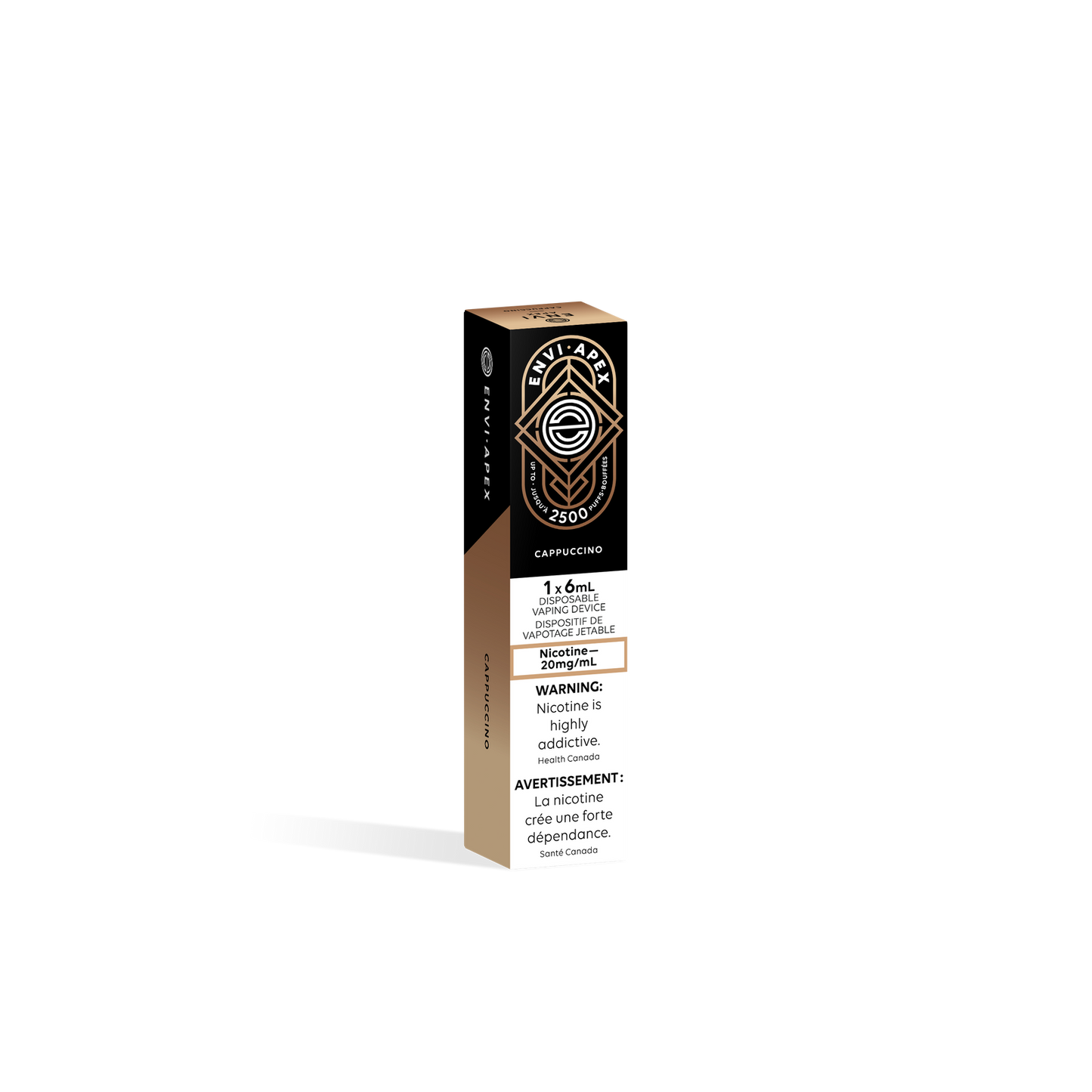 Envi Apex Disposable vape 6ml (2500 Puffs) - Cappuccino