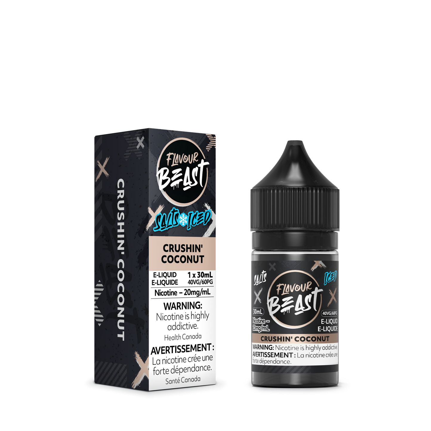 Flavour Beast Vape Juice Salt Nic - Crushin Coconut Iced (30mL)