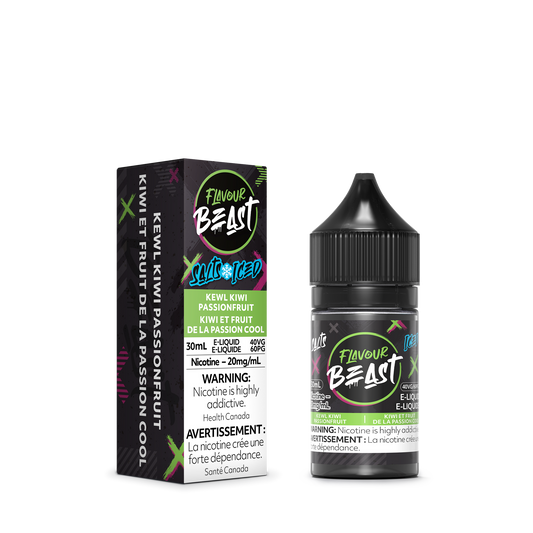 Flavour Beast Vape Juice Salt Nic - Kewl Kiwi PassionFruit Iced (30mL)