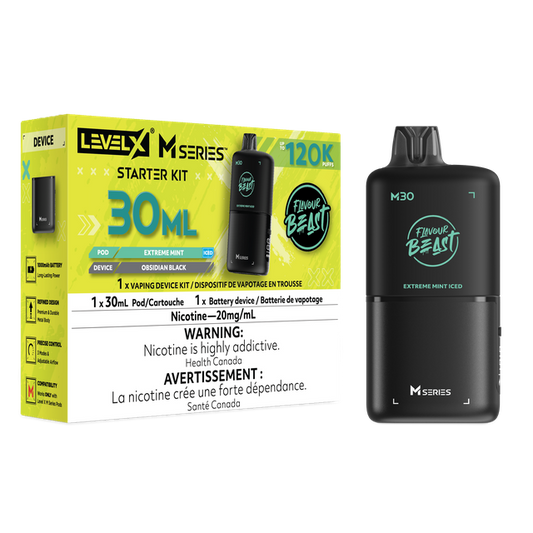 Flavour Beast Level X M Series Starter Kit - Extreme Mint Iced (30mL / 20mg/mL)