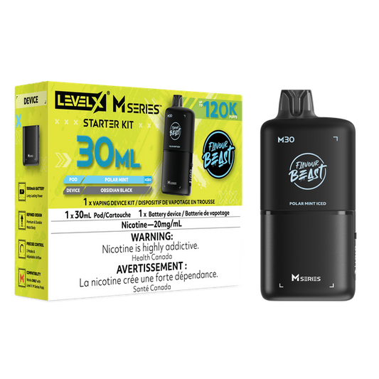 Flavour Beast Level X M Series Starter Kit - Polar Mint Iced (30mL / 20mg/mL)