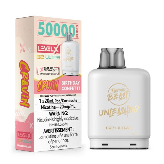 Level X Flavour Beast G2 Ultra 50K – Cravin Birthday Confetti (20mg)