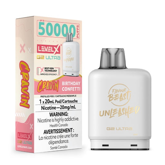 Level X Flavour Beast G2 Ultra 50K – Cravin Birthday Confetti (20mg)