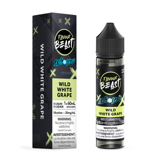 Flavour Beast Vape Juice Salt Nic - Wild White Grape Iced (60mL)