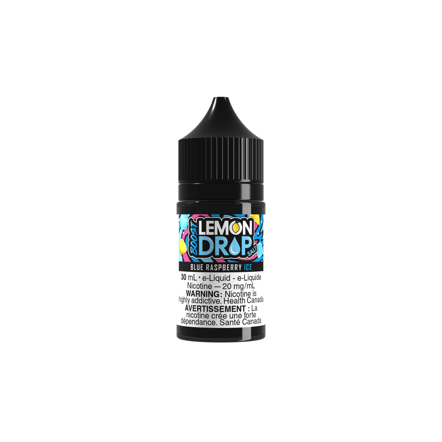 Lemon Drop Boost Vape Juice Salt Nic - Blue Raspberry Ice (30mL)