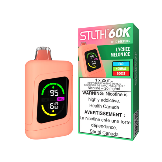 Lychee Melon Ice - STLTH 60K Disposable Vape (25mL)