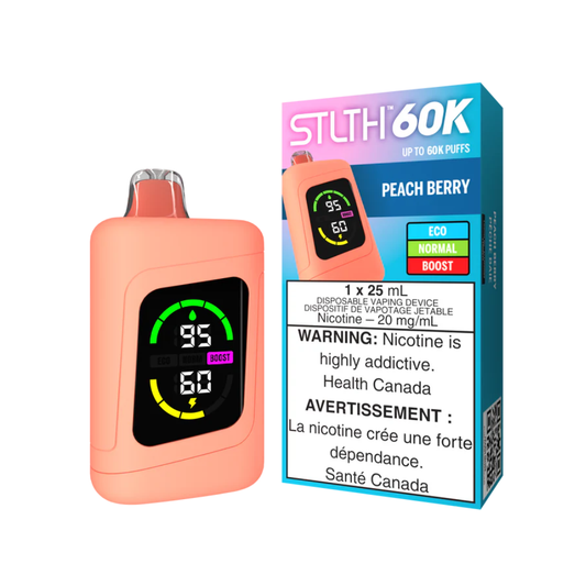 Peach Berry - STLTH 60K Disposable Vape (25mL)