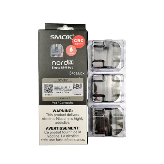 SMOK Nord 4 Empty Replacement Pods (3 Pack) [CRC]