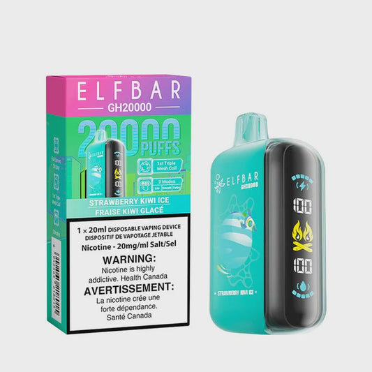 Strawberry Kiwi Ice - Elfbar GH20000 Disposable Vape