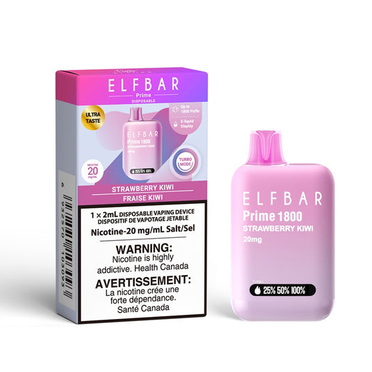 Strawberry Kiwi - Elf Bar Prime 1800 Disposable Vape