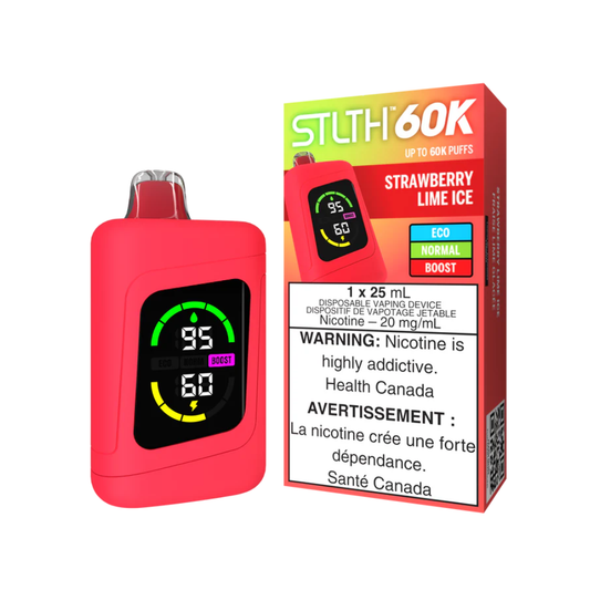 Strawberry Lime Ice - STLTH 60K Disposable Vape (25mL)