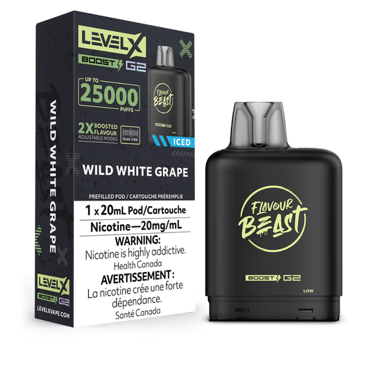 Level X Flavour Beast Boost G2 25K – Wild White Grape Iced