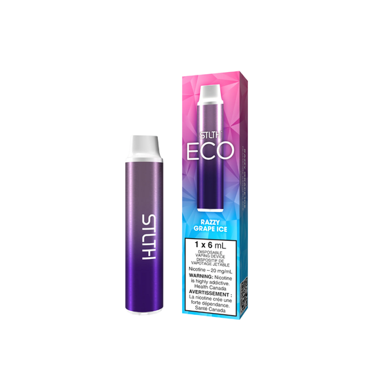Razzy Grape Ice - STLTH Eco Disposable Vape (6mL)