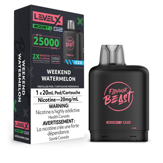 Level X Flavour Beast Boost G2 25K – Weekend Watermelon
