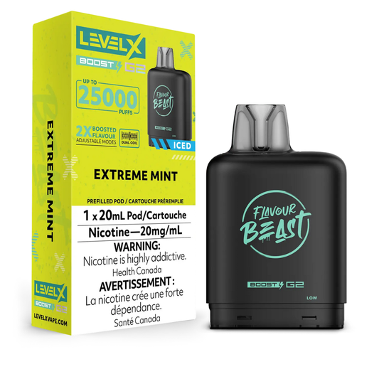 Level X Flavour Beast Boost G2 25K – Extreme Mint