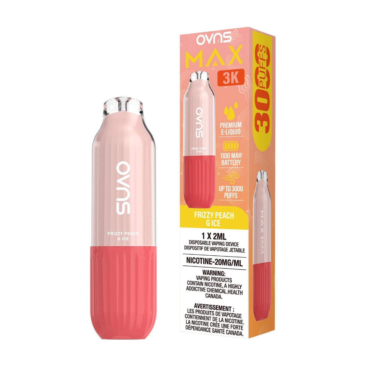 OVNS Max 3K Frizzy Peach G Ice