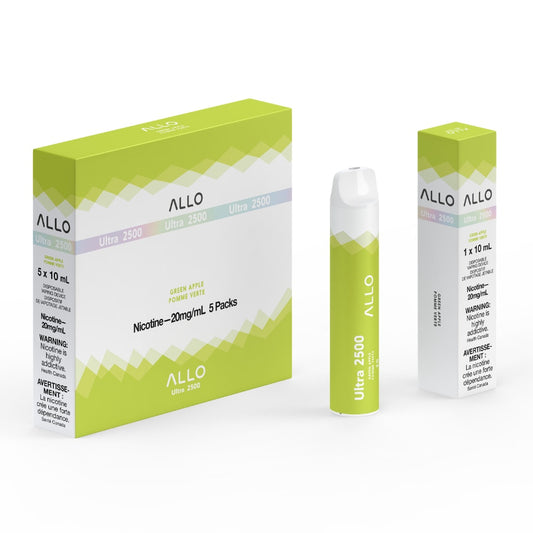 Allo Ultra 2500 - Green Apple Disposable Vape