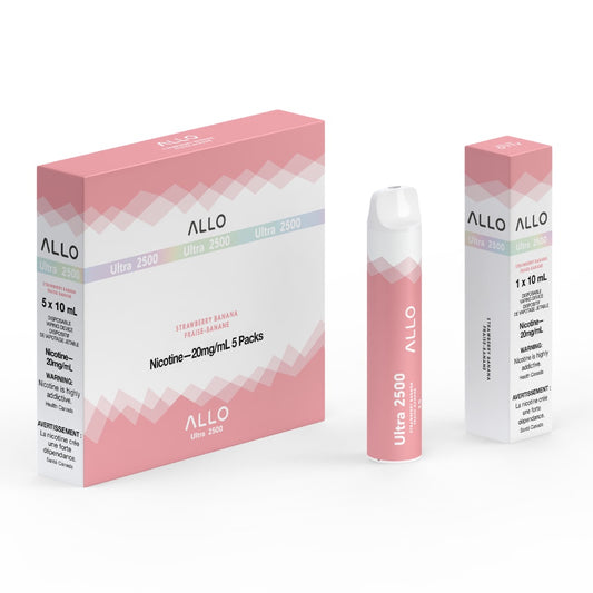 Allo Ultra 2500 - Strawberry Banana Disposable Vape