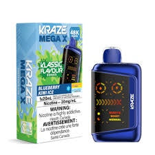 Blueberry Kiwi Ice - Kraze Mega X 48K Disposable Vape (20mL)
