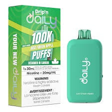 Just Green Apple - Drip'n Daily 100K Disposable Vape (30ml)