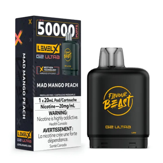Level X Flavour Beast G2 Ultra 50K – Mad Mango Peach