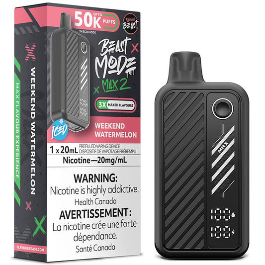Weekend Watermelon - Flavour Beast Beast Mode Max 2 50K Disposable Vape (20mL)