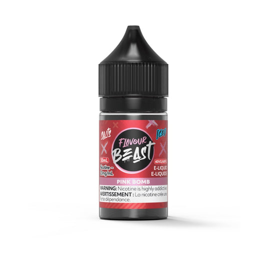 Flavour Beast Vape Juice Salt Nic - Pink Bomb Iced (30mL)