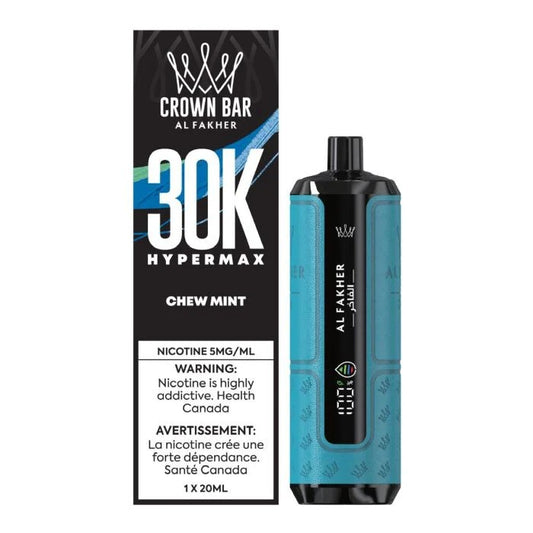 Al Fakher Crown Bar Hypermax 30K Disposable Vape - Chew Mint