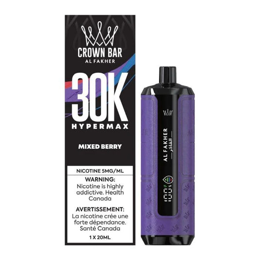 Al Fakher Crown Bar Hypermax 30K Disposable Vape - Mixed Berry