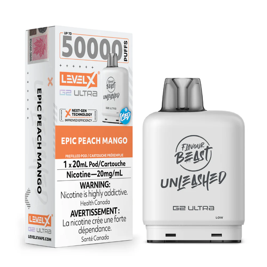 Level X Flavour Beast Unleashed G2 Ultra 50K – Epic Peach Mango