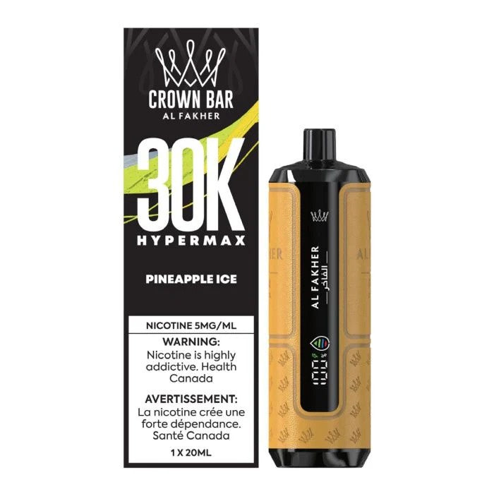 Al Fakher Crown Bar Hypermax 30K Disposable Vape - Pineapple Ice