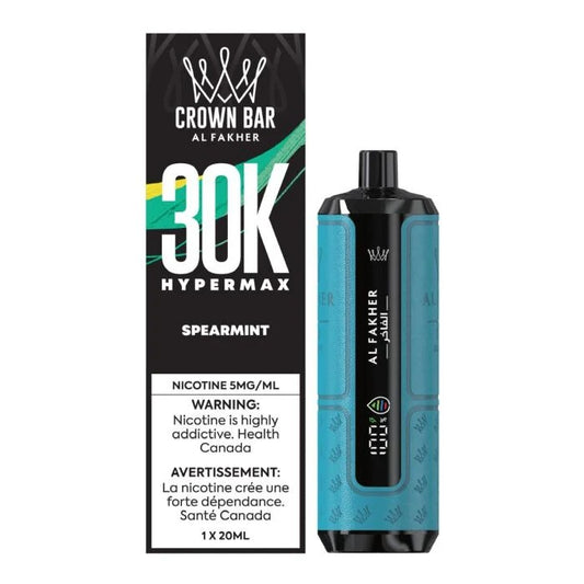 Al Fakher Crown Bar Hypermax 30K Disposable Vape - Spearmint