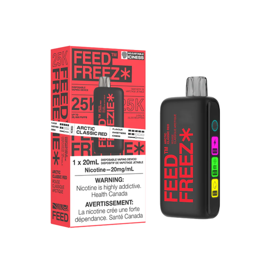 FEED Freezie 25K Disposable Vape - Arctic Classic Red (20mL)