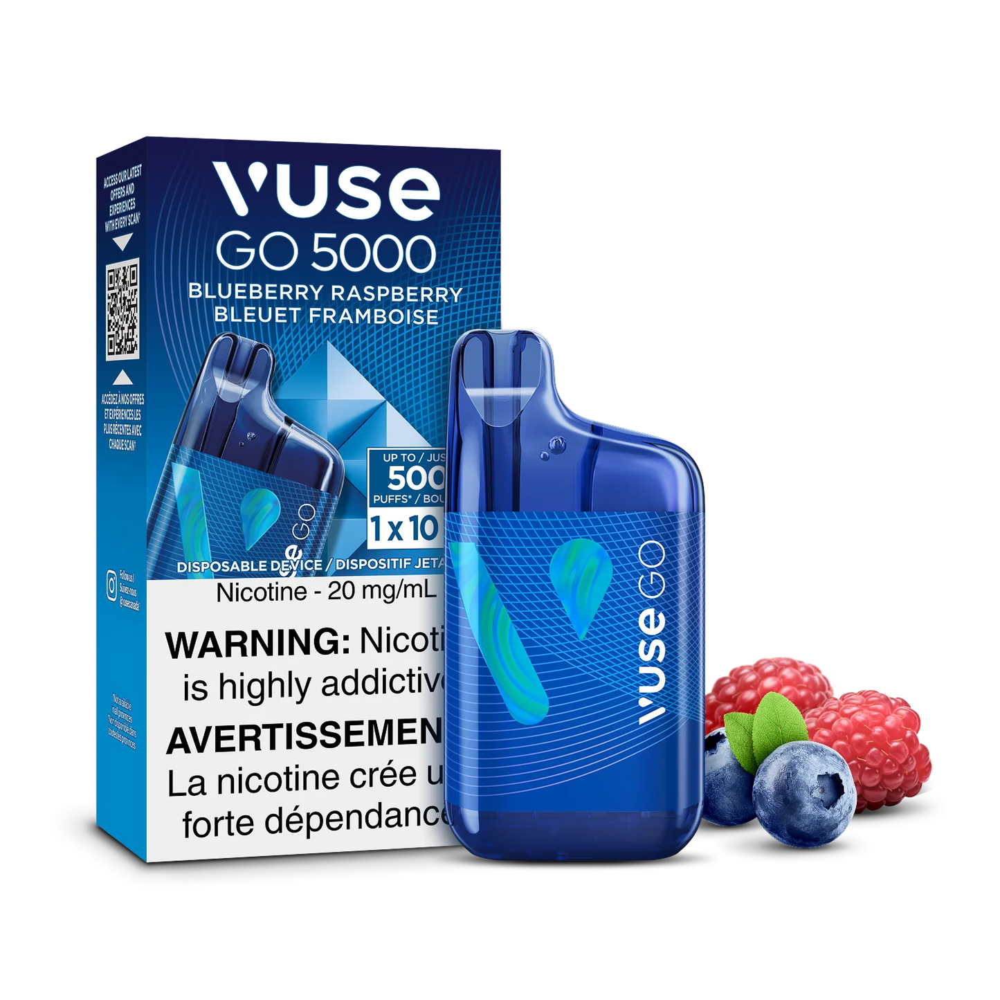 Blue Raspberry - Vuse GO 5000 Disposable Vape