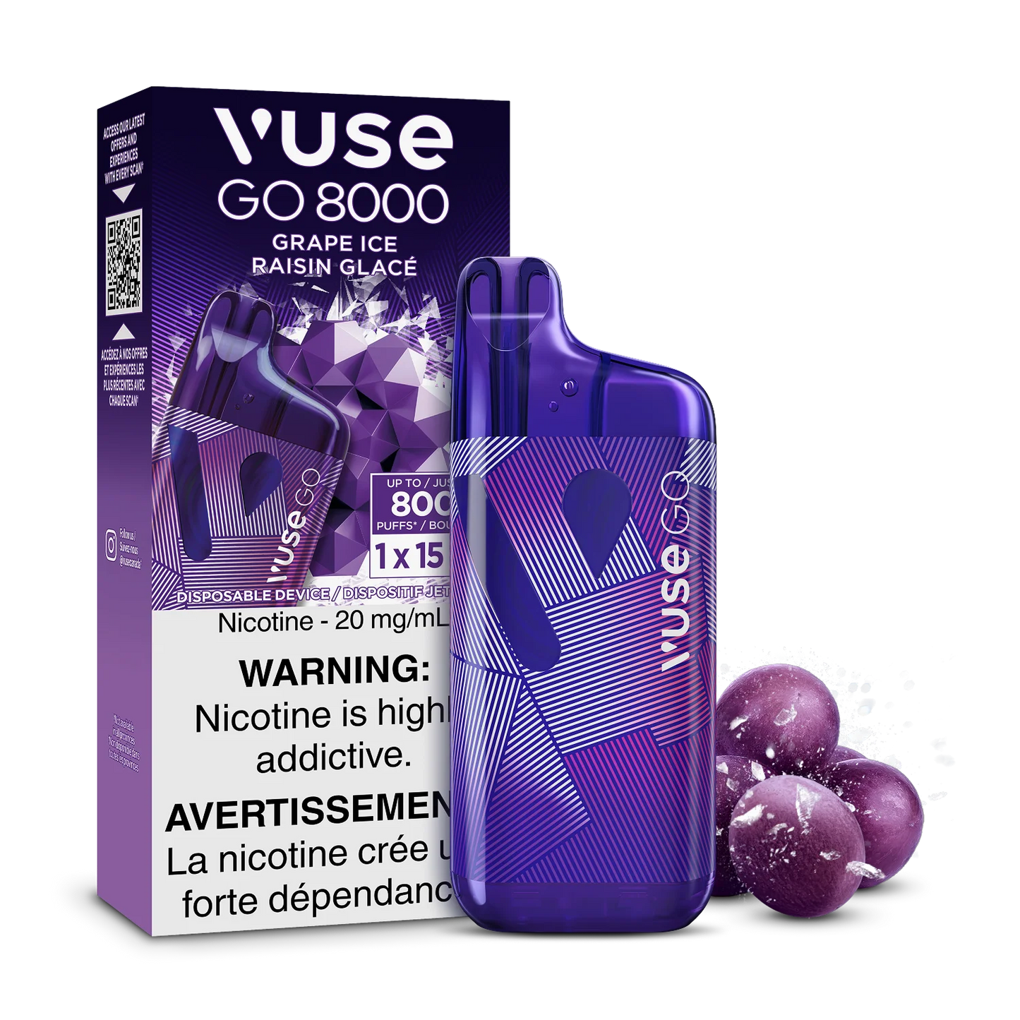 Grape Ice - Vuse GO 8000 Disposable Vape