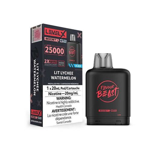 Level X Flavour Beast Boost G2 25K – Lit Lychee Watermelon